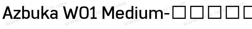 Azbuka W01 Medium字体转换
